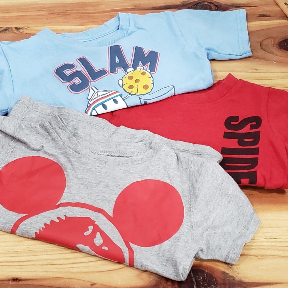 🦖Bundle of 3T Graphic Print Tshirts🦖